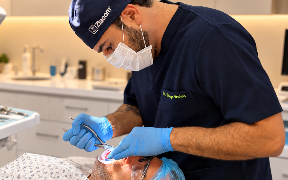 Dr. Thiago Fernandes Realizando Tratamento de Medicina Dentária